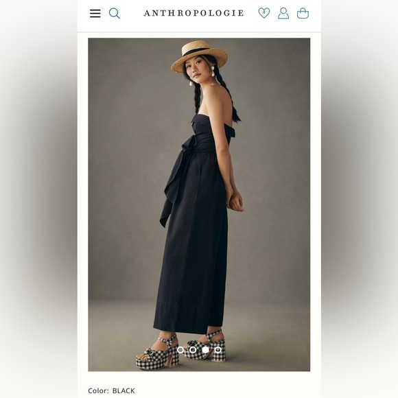 Maeve Button down Wide leg Jumpsuit - Picture 3 of 5